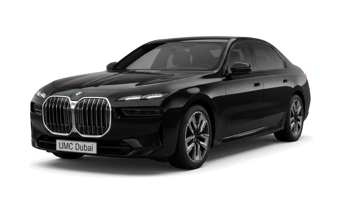 BMW 7 Series, chauffeur driven in Dubai with UMC