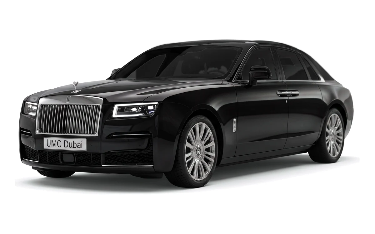 Rolls Royce Ghost, chauffeur driven in Dubai with UMC