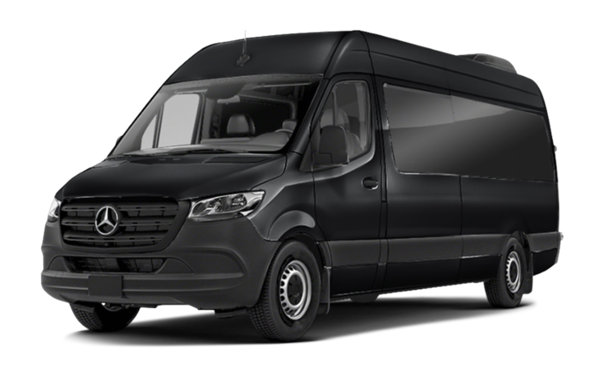 Mercedes Benz Sprinter, chauffeur driven in Dubai with UMC